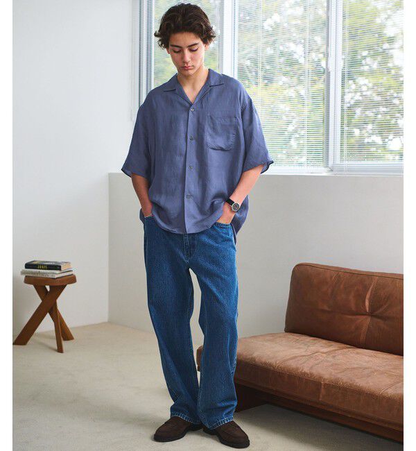 UNITED ARROWS green label relaxing「ウォッシュド オープンカラー 半袖 シャツ」|シャツ・ブラウス|