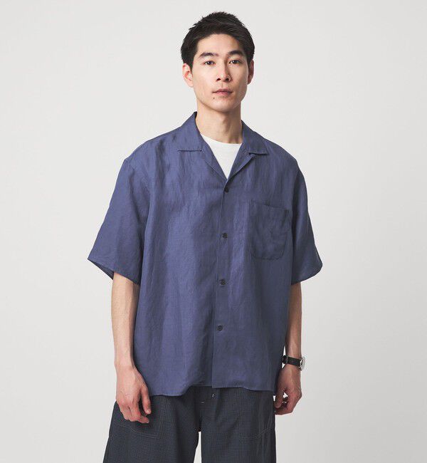 UNITED ARROWS green label relaxing「ウォッシュド オープンカラー 半袖 シャツ」|シャツ・ブラウス|