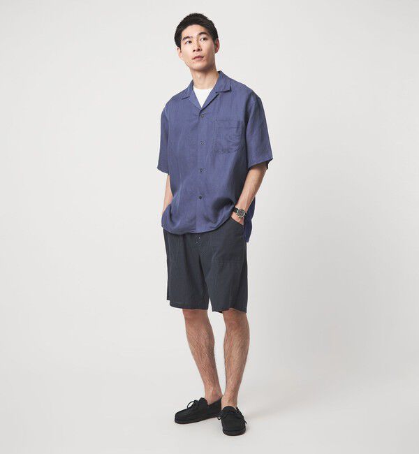 UNITED ARROWS green label relaxing「ウォッシュド オープンカラー 半袖 シャツ」|シャツ・ブラウス|