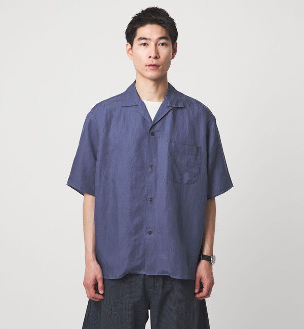 UNITED ARROWS green label relaxing「ウォッシュド オープンカラー 半袖 シャツ」|シャツ・ブラウス|