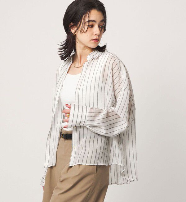 UNITED ARROWS green label relaxing「【結論シリーズ】ミルフィーユタックシャツ」|シャツ・ブラウス|