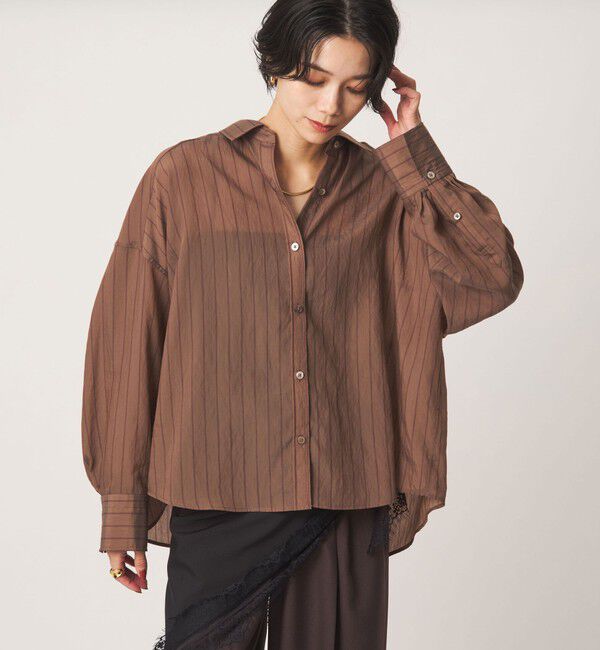 UNITED ARROWS green label relaxing「【結論シリーズ】ミルフィーユタックシャツ」|シャツ・ブラウス|