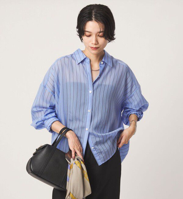 UNITED ARROWS green label relaxing「【結論シリーズ】ミルフィーユタックシャツ」|シャツ・ブラウス|