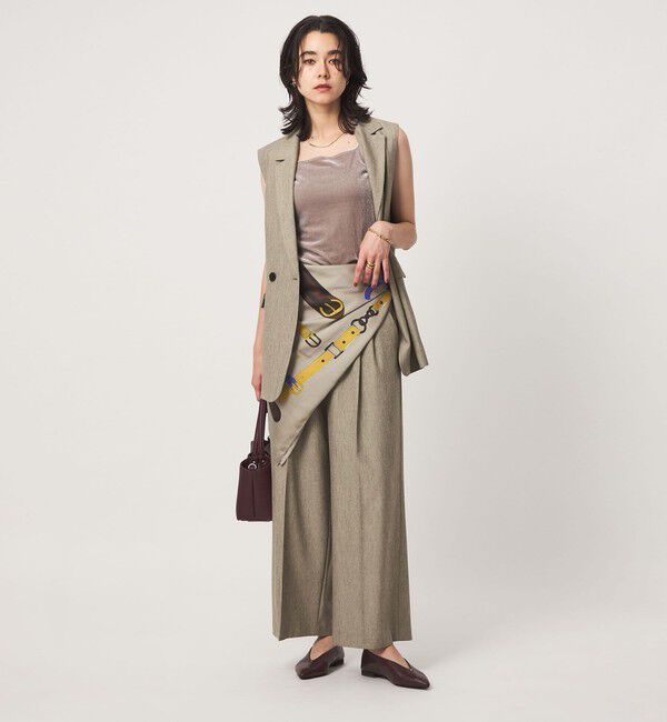 UNITED ARROWS green label relaxing「ニーハイワイドパンツ マシンウォッシャブル ストレッチ 帯電防止」|その他|