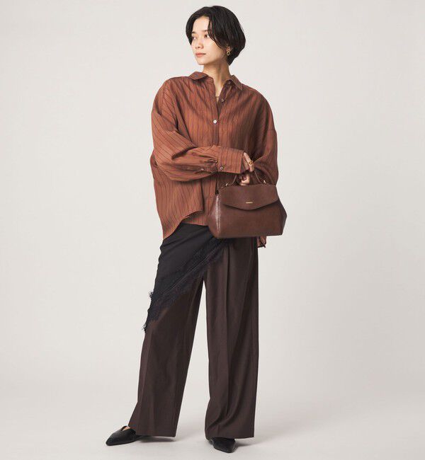 UNITED ARROWS green label relaxing「ニーハイワイドパンツ マシンウォッシャブル ストレッチ 帯電防止」|その他|
