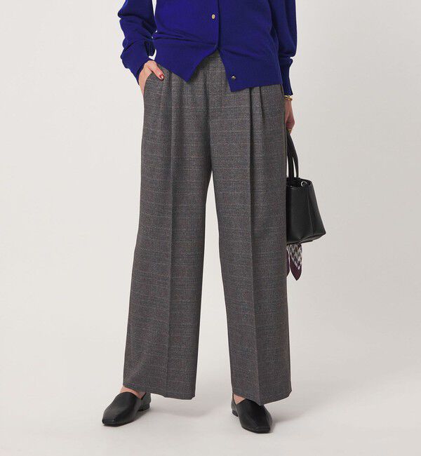 UNITED ARROWS green label relaxing「ニーハイワイドパンツ マシンウォッシャブル ストレッチ 帯電防止」|その他|その他1