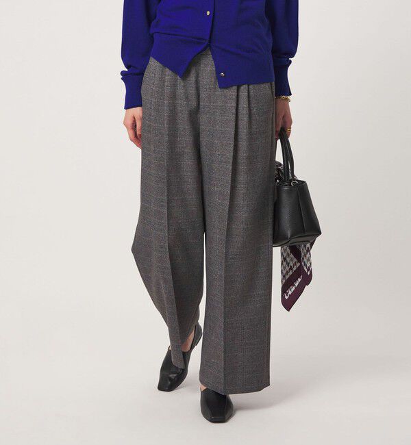 UNITED ARROWS green label relaxing「ニーハイワイドパンツ マシンウォッシャブル ストレッチ 帯電防止」|その他|