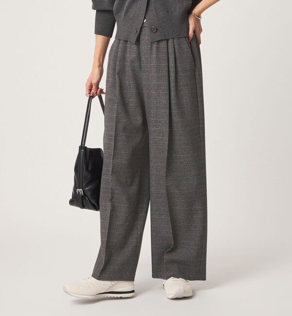 UNITED ARROWS green label relaxing「ニーハイワイドパンツ マシンウォッシャブル ストレッチ 帯電防止」|その他|