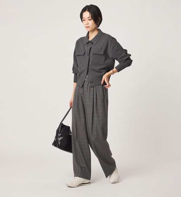 UNITED ARROWS green label relaxing「ニーハイワイドパンツ マシンウォッシャブル ストレッチ 帯電防止」|その他|