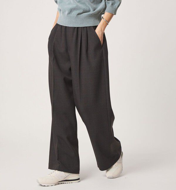 UNITED ARROWS green label relaxing「ニーハイワイドパンツ マシンウォッシャブル ストレッチ 帯電防止」|その他|