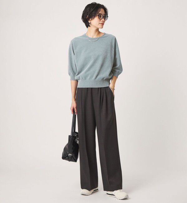 UNITED ARROWS green label relaxing「ニーハイワイドパンツ マシンウォッシャブル ストレッチ 帯電防止」|その他|
