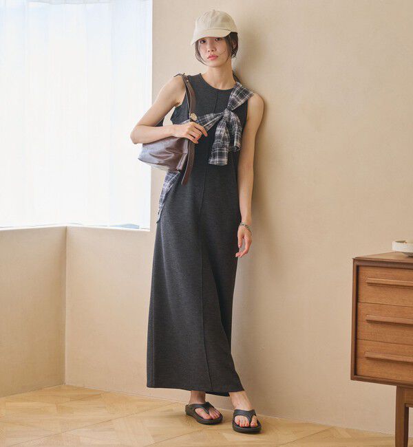 BEAUTY&YOUTH UNITED ARROWS「ポリエステル アメリカンスリーブ ワンピース」|ワンピース|