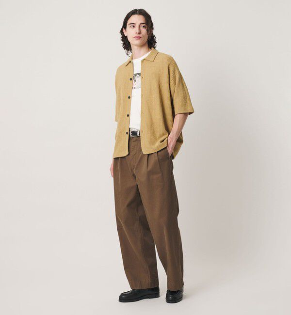 BEAUTY&YOUTH UNITED ARROWS「ブークレ ツイードライク ニット シャツ ウォッシャブル」|カーディガン|