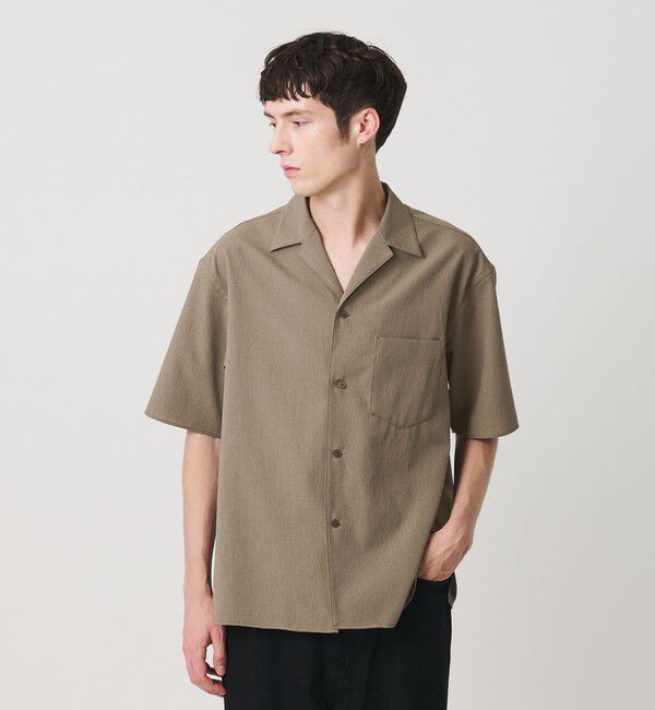 BEAUTY&YOUTH UNITED ARROWS「KOMATSU PACK トロピカル オープンカラー シャツ GRANDE型 ストレッチ 吸水速乾 UVカット セットアップ対応」|シャツ・ブラウス|