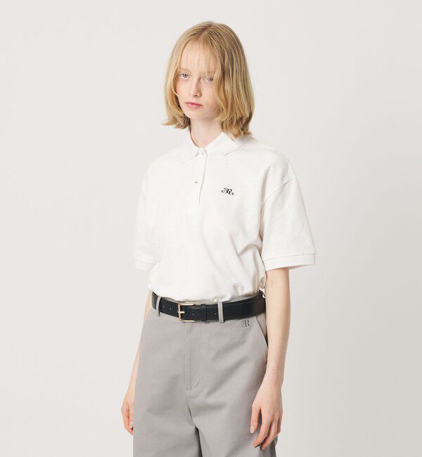 ER「＜ER＞コットン カノコ ポロシャツ」|Tシャツ・カットソー|WHITE