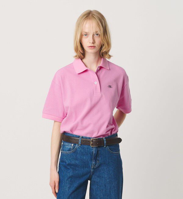 ER「＜ER＞コットン カノコ ポロシャツ」|Tシャツ・カットソー|PINK