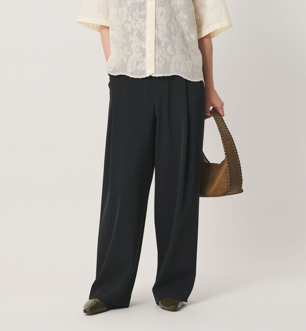 BEAUTY&YOUTH UNITED ARROWS「ポリエステルブレンド バックゴム ワイドパンツ ウォッシャブル 吸水速乾 防シワ」|その他|