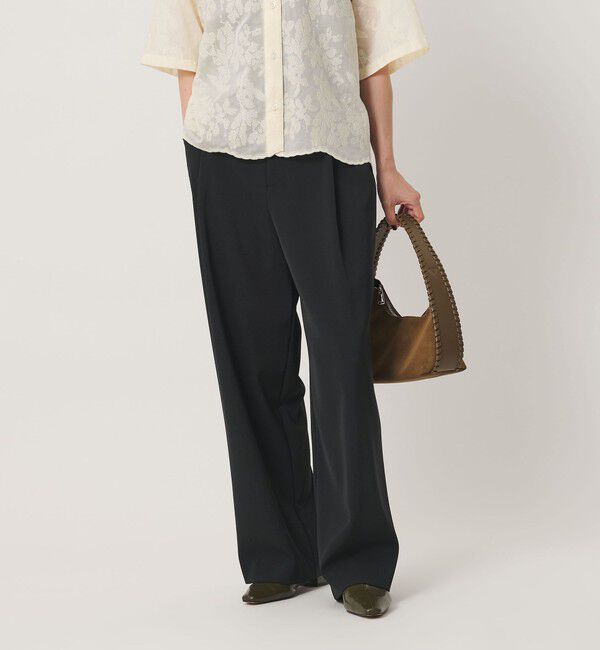 BEAUTY&YOUTH UNITED ARROWS「ポリエステルブレンド バックゴム ワイドパンツ ウォッシャブル 吸水速乾 防シワ」|その他|