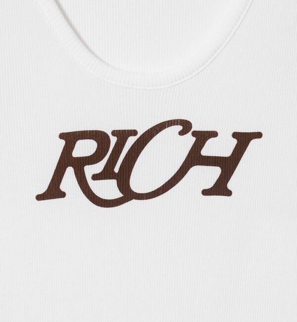 ER「＜ER＞RICH グラフィック リブ タンクトップ」|タンクトップ|