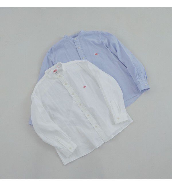 Ray BEAMS 「【別注】DANTON / ノーカラー シャツ　　26SS 日除け 紫外線対策 冷房対策 コットン 春夏」|シャツ・ブラウス|