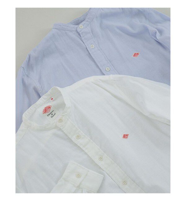 Ray BEAMS 「【別注】DANTON / ノーカラー シャツ　　26SS 日除け 紫外線対策 冷房対策 コットン 春夏」|シャツ・ブラウス|