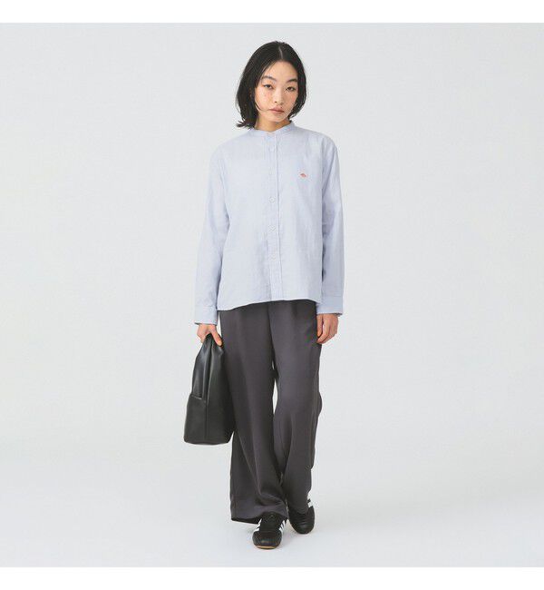 Ray BEAMS 「【別注】DANTON / ノーカラー シャツ　　26SS 日除け 紫外線対策 冷房対策 コットン 春夏」|シャツ・ブラウス|