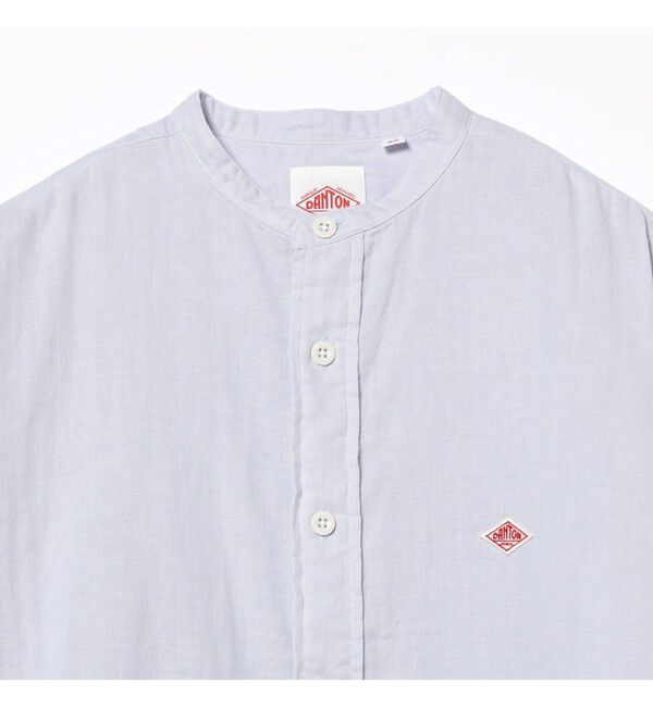 Ray BEAMS 「【別注】DANTON / ノーカラー シャツ　　26SS 日除け 紫外線対策 冷房対策 コットン 春夏」|シャツ・ブラウス|