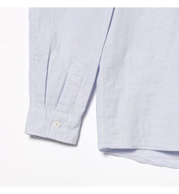 Ray BEAMS 「【別注】DANTON / ノーカラー シャツ　　26SS 日除け 紫外線対策 冷房対策 コットン 春夏」|シャツ・ブラウス|
