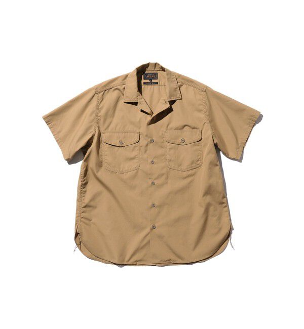 BEAMS「WORK Classic-fit T/C Twill」|シャツ・ブラウス|KHAKI