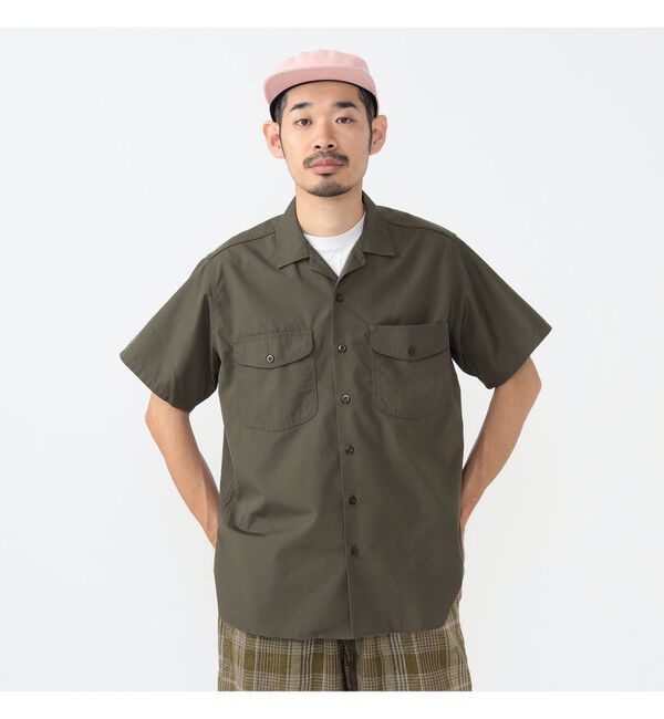 BEAMS「WORK Classic-fit T/C Twill」|シャツ・ブラウス|