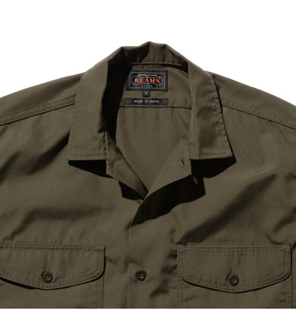 BEAMS「WORK Classic-fit T/C Twill」|シャツ・ブラウス|