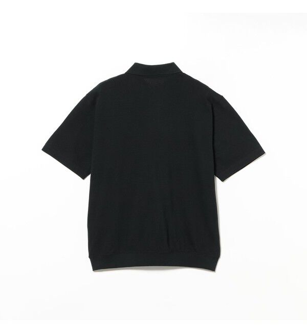 BEAMS「BEAMS｜メッシュ ボーダー ポロ【ワイドフィット】｜メンズ ポロシャツ トップス｜清涼感 」|ポロシャツ|