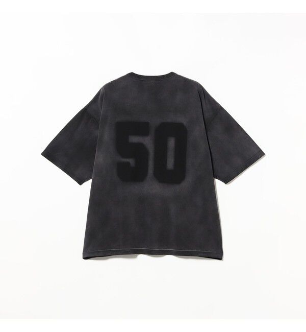 BEAMS「フェード ナンバリング Tシャツ【ワイドショートフィット】」|Tシャツ・カットソー|