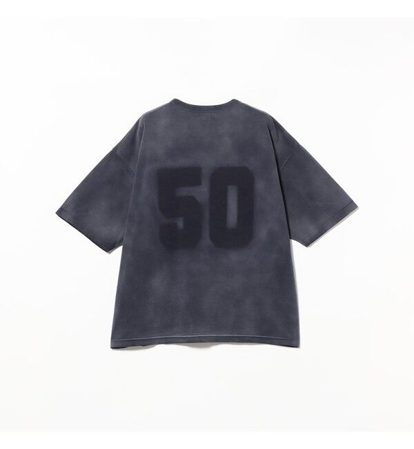 BEAMS「フェード ナンバリング Tシャツ【ワイドショートフィット】」|Tシャツ・カットソー|