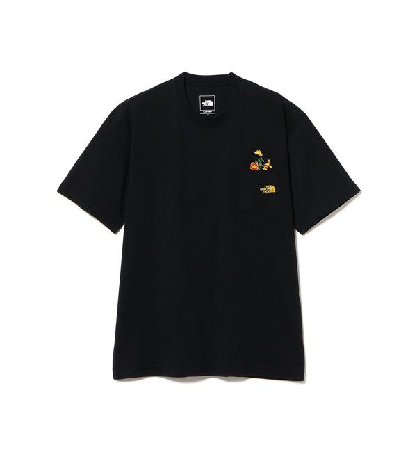 BEAMS「THE NORTH FACE / S/S FD Flower Logo Tee」|Tシャツ・カットソー|ﾌﾞﾗｯｸ