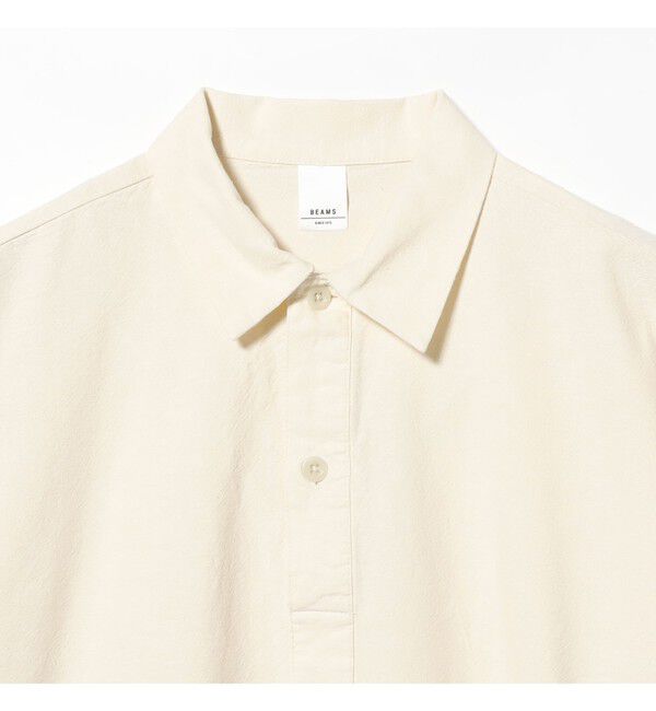 BEAMS「ミリタリー プルオーバー シャツ 【ワイドフィット】」|シャツ・ブラウス|