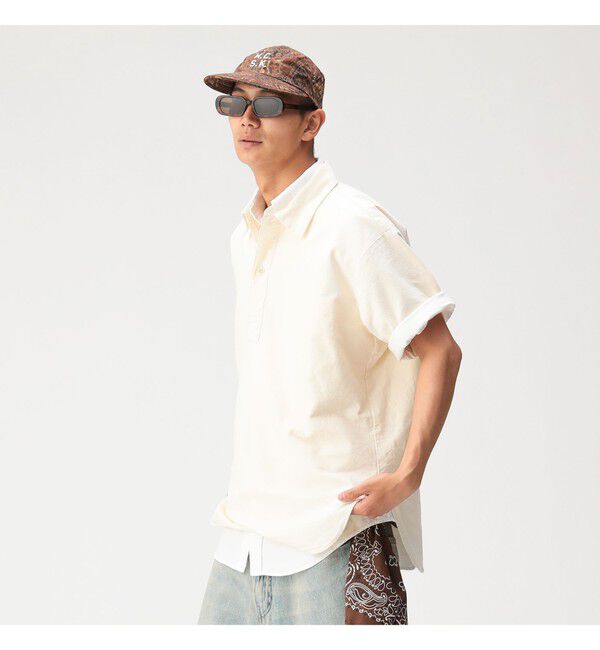 BEAMS「ミリタリー プルオーバー シャツ 【ワイドフィット】」|シャツ・ブラウス|