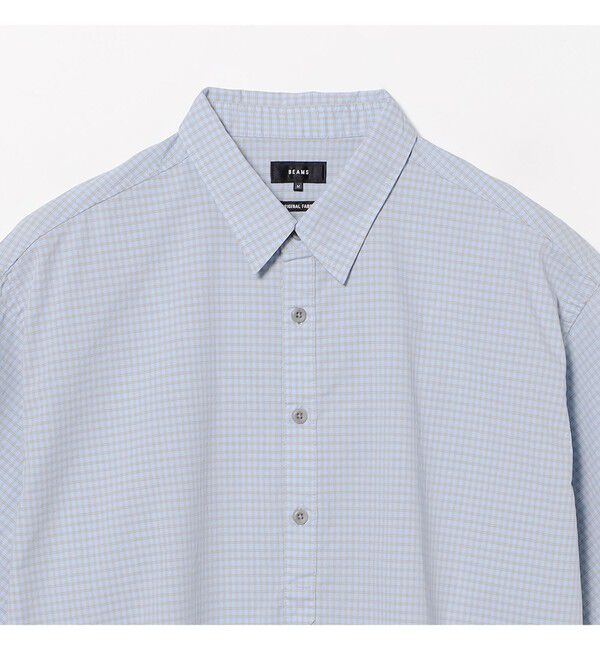 BEAMS「チェック プルオーバー シャツ」|シャツ・ブラウス|