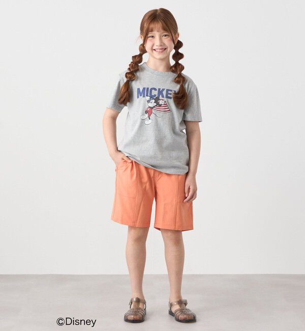 SHIPS any「【SHIPS any別注】GOOD ROCK SPEED:〈洗濯機可能〉ミッキーマウス / フラッグ プリント Tシャツ<KIDS>◆」|Tシャツ・カットソー|