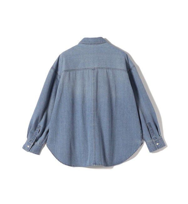 SHIPS for women「〈洗濯機可能〉7.8 oz デニム オーバー シャツ」|シャツ・ブラウス|