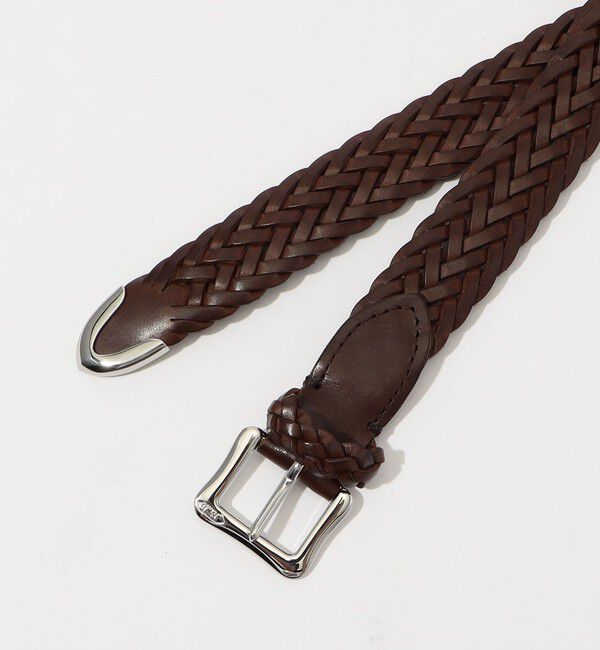 TOMORROWLAND GOODS「J&M DAVIDSON ENVELOPE BUCKLE TIP END 25MM レザーメッシュベルト」|ベルト|