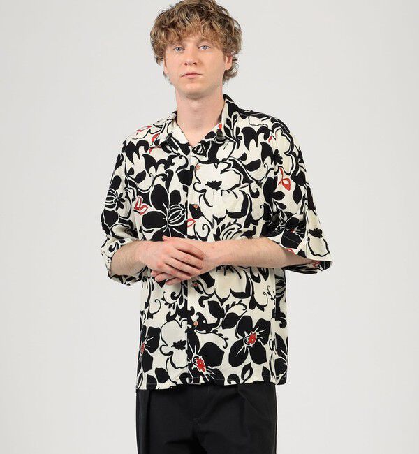 TOMORROWLAND BUYING WEAR「【別注】m's braque レーヨンオープンカラー ハーフスリーブシャツ」|シャツ・ブラウス|