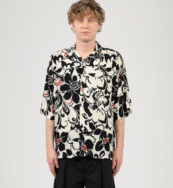 TOMORROWLAND BUYING WEAR「【別注】m's braque レーヨンオープンカラー ハーフスリーブシャツ」|シャツ・ブラウス|