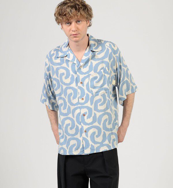 TOMORROWLAND BUYING WEAR「【別注】m's braque レーヨンオープンカラー ハーフスリーブシャツ」|シャツ・ブラウス|