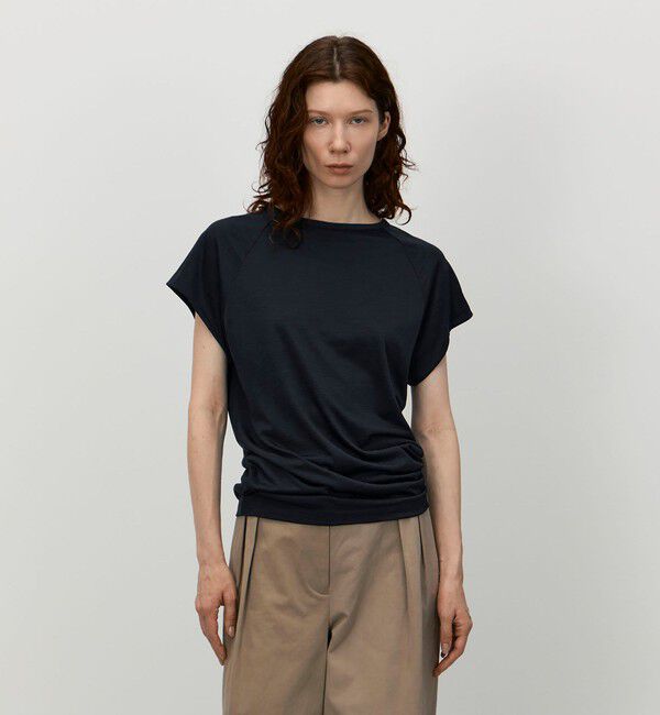 BACCA「ストライプジャージー ラグランスリーブプルオーバー」|Tシャツ・カットソー|