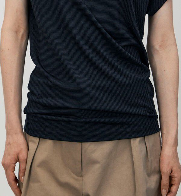 BACCA「ストライプジャージー ラグランスリーブプルオーバー」|Tシャツ・カットソー|