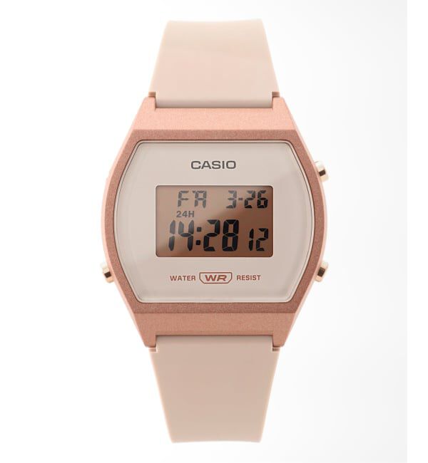 HIROB「Web限定 CASIO LW-204-4AJF Pink」|腕時計|