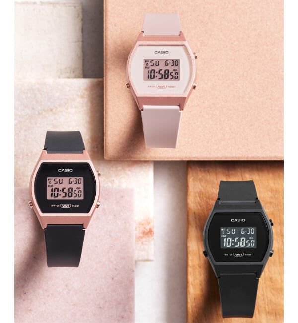 HIROB「Web限定 CASIO LW-204-4AJF Pink」|腕時計|