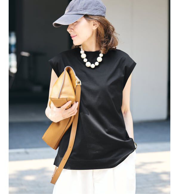 VERMEIL par iena「フレンチタックプルオーバー」|Tシャツ・カットソー|ブラック