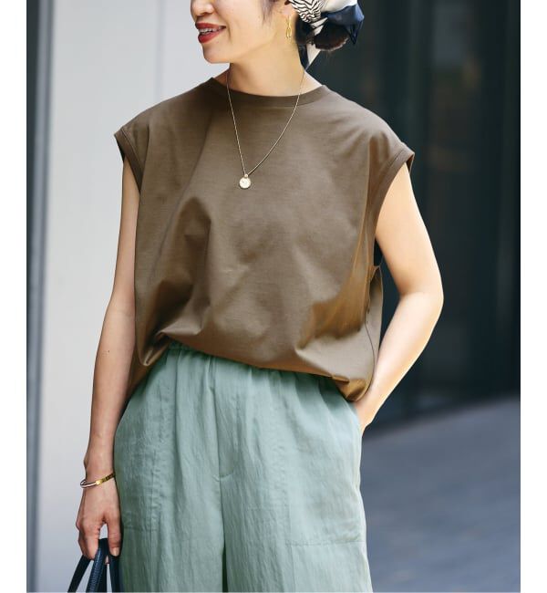 VERMEIL par iena「フレンチタックプルオーバー」|Tシャツ・カットソー|カーキ